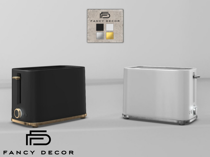 Second Life Marketplace Fancy Decor Modern Toaster (add me)